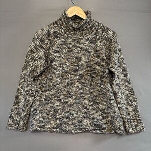 Columbia Women’s Grey Knit Sweater Size XL Acrylic Blend Raw Hem Style
